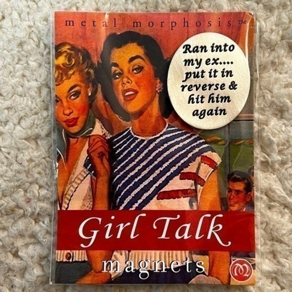 Metal Morphosis "Girl Talk" Lead Free Pewter Magnet